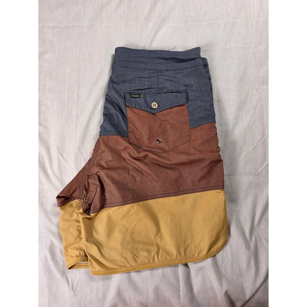 Howler Brothers Shorts Mens 32 Multicolor Colorblock Board Swim Trunks Surf